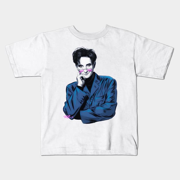 k.d. Lang - An illustration by Paul Cemmick Kids T-Shirt by PLAYDIGITAL2020